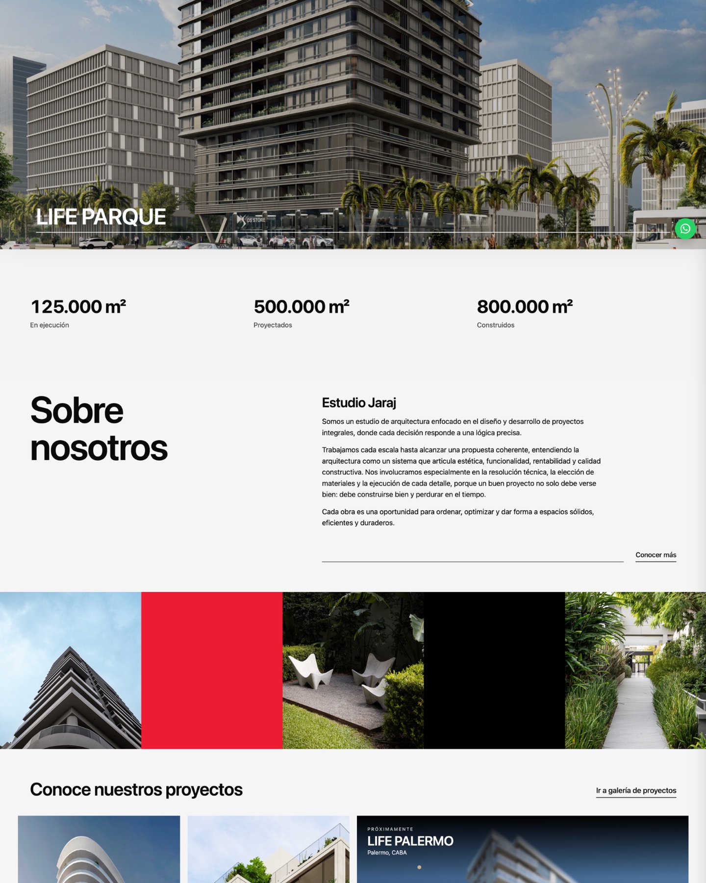 Estudio Jaraj: proyecto de web institucional de UCODE